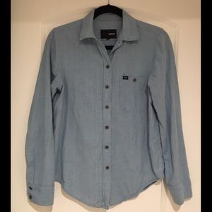 Hurley Chambray Long Sleeve Button Down